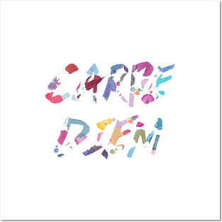 Carpe Diem Color Ink Posters and Art